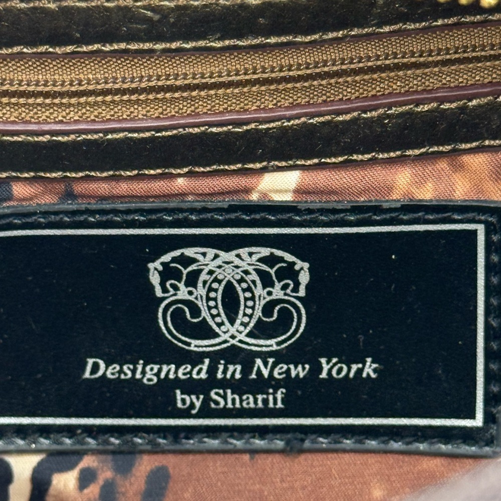 SharifSharif Rare Brown Metallic Jaguar Crossbody LIKE NEW - Picture 10 of 16